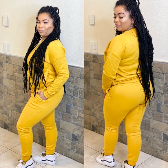 SOLD NWT THE CHILLED MATCHING SET [MUSTARD] - Picture 7 of 9